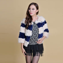 Load image into Gallery viewer, Real Lamb Fur and Rabbit Fur Coat Jacket Overcoat Ladies&#39; Top Dress 2016 New Women&#39;s Fur Fur Sotry FS13063