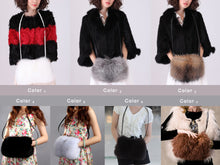 Load image into Gallery viewer, Shoulder Bag Real Fox Fur Bag Raccoon Fur Lamb Fur Handbag Totes FS14401