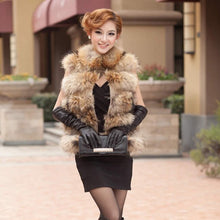 Load image into Gallery viewer, Raccoon Fur Vest Coat Jacket Overcoat Recommend Luxury Fur Style