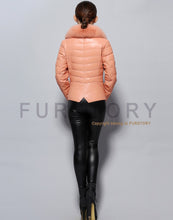 Load image into Gallery viewer, Genuine Sheep Leather Down Jacket Fox Fur Collar Thick Jacket Winter Overcoat