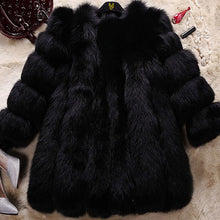Load image into Gallery viewer, Women&#39;s coat Winter Coat Women&#39;s Genuine Fox Fur Coat Women  13056