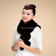 Load image into Gallery viewer, Real REX Rabbit Fur Scarf Wrap Cape Shawl Neck Warmer Women Children Scarf Unisex FS14517