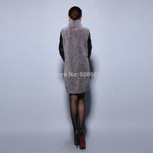 Load image into Gallery viewer, Natural Lamb Fur Coat Genuine Sheep Leather Full Sleeve Jacket