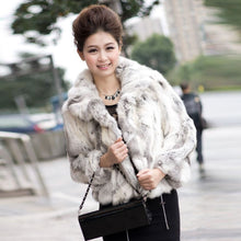Load image into Gallery viewer, Women's Fur Coats True Natural Rabbit Coats Women's Winter Coats 010120
