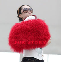 Load image into Gallery viewer, Cute Handbag Real Mongolia Lamb Wool Fur Bag Handbag Large Size 040501