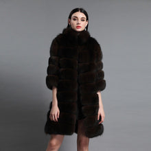 Load image into Gallery viewer, Long Natural Fox Fur Coat Women Coats Winter 161145