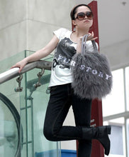 Load image into Gallery viewer, Cute Handbag Real Mongolia Lamb Wool Fur Bag Handbag Large Size 040501