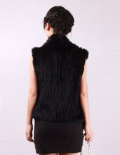Load image into Gallery viewer, Natural TIGHT-knitted Rabbit Fur Vest Jacket Coat Shawl Overcoat 2 Colors