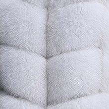 Load image into Gallery viewer, Women&#39;s Real Fox Fur Vest Long Style Furry Winter Fashion Natural Fur Vest 16225