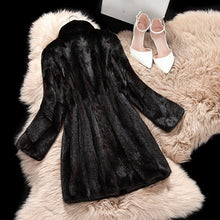 Load image into Gallery viewer, Women&#39;s Genuine Mink Fur Coat Women Jacket Long Overcoat Fur Story FS16179