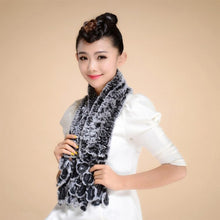Load image into Gallery viewer, Real REX Rabbit Fur Scarf Fur Grape Decoration Wrap Cape Shawl Neck Warmer Green 16 Colors Available FS13501