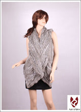 Load image into Gallery viewer, Natural TIGHT-knitted Rabbit Fur Vest Jacket Coat Shawl Overcoat 2 Colors