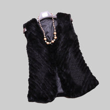 Load image into Gallery viewer, Classical Style Women&#39;s Twill Knitted Mink Fur Vest Real Fur Vest Female Free Shipping Fur Story FS15216