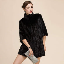 Load image into Gallery viewer, Women&#39;s Natural Mink Fur Coat Women Female Real Fur Women Long Overcoat