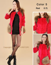 Load image into Gallery viewer, Winter Natural Fur Coat Female Pocket Decoration Women&#39;s Coat