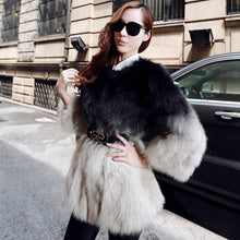Load image into Gallery viewer, Women&#39;s Natural Fox Fur Coat Long Ladies&#39; Outwear Three Quarter