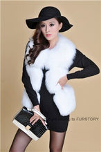 Load image into Gallery viewer, Natural Fox Fur Vest Waistcoat Jacket Coat Womens&#39; Dress