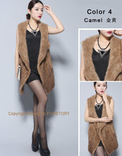 Load image into Gallery viewer, Natural Fur Vest Top Quality Authentic Mink Vest Female Natural Gilet Waistcoat