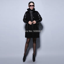 Load image into Gallery viewer, Natural Lamb Fur Coat Genuine Sheep Leather Full Sleeve Jacket
