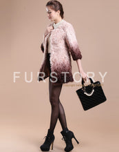 Load image into Gallery viewer, Real Lamb Fur Coat Jacket Overcoat Womens&#39; Dress Ladies&#39; Dress Winter Coat  Garment Top Dress Beatiful Color Fur Story FS13036