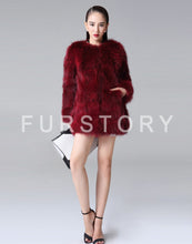 Load image into Gallery viewer, Women&#39;s Natural Fox Fur Coat Winter Full Sleeve Long Fox Fur Big Patches Real Fur Coat Female