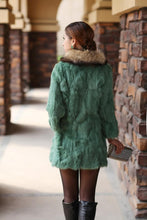 Load image into Gallery viewer, Natural Rabbit Fur Coat Jacket Thick Jacket Winter Long Overcoat