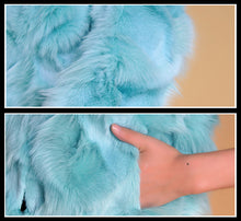 Load image into Gallery viewer, Real Fox Fur Coat Jacket Thick Fur Gilet Womens&#39; Dress Ladies&#39; Garment FS13052  Light Purple