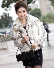Load image into Gallery viewer, Women's Fur Coats True Natural Rabbit Coats Women's Winter Coats 010120