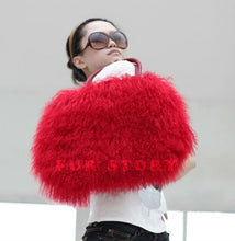 Load image into Gallery viewer, Cute Handbag Real Mongolia Lamb Wool Fur Bag Handbag Large Size 040501
