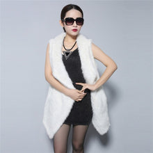 Load image into Gallery viewer, Natural Fur Vest Top Quality Authentic Mink Vest Female Natural Gilet Waistcoat