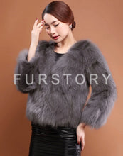 Load image into Gallery viewer, Winter Women&#39;s Natural Fur Coat Color Optional Three Quarter Sleeve