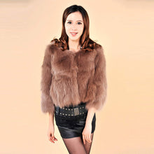 Load image into Gallery viewer, Winter Women&#39;s Natural Fur Coat Color Optional Three Quarter Sleeve