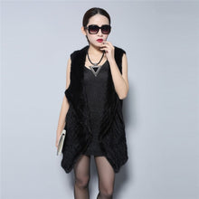 Load image into Gallery viewer, Natural Fur Vest Top Quality Authentic Mink Vest Female Natural Gilet Waistcoat