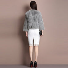 Load image into Gallery viewer, Winter Women&#39;s Natural Fur Coat Color Optional Three Quarter Sleeve