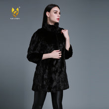 Load image into Gallery viewer, Women&#39;s Natural Mink Fur Coat Women Female Real Fur Women Long Overcoat
