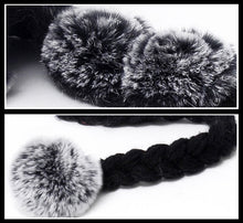 Load image into Gallery viewer, Women Beanies Real Rex Rabbit Fur Hat Ear Muffs Winter 13605