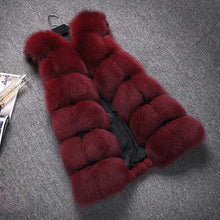 Load image into Gallery viewer, Women&#39;s Genuine Rabbit Fur Vest long style garment Women 15207