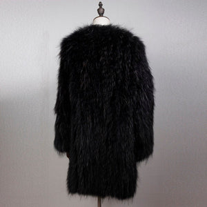 FS161204 Natural Fur Coat for Women Real Lamb Fur Jacket Fur Story