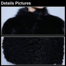 Load image into Gallery viewer, Natural Fox Fur Coat Lamb Fur Overcoat Top Quality Fur Jacket Women&#39;s Long Outwear