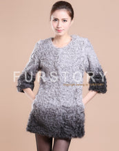 Load image into Gallery viewer, Real Lamb Fur Coat Jacket Overcoat Womens&#39; Dress Ladies&#39; Dress Winter Coat  Garment Top Dress Beatiful Color Fur Story FS13036