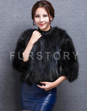 Load image into Gallery viewer, Women&#39;s Winter Coat Raccoon Real Fur Coats Female Round Collar Women Jackets 15160