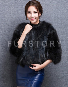 Women's Winter Coat Raccoon Real Fur Coats Female Round Collar Women Jackets 15160