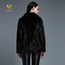 Load image into Gallery viewer, Women&#39;s Genuine Mink Fur Coat Women Cost-effective lapel Jacket 15136
