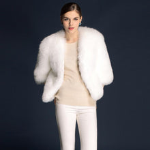 Load image into Gallery viewer, Winter Women&#39;s Real Fox Fur Coat Three Quarter Sleeve Furry Jackets