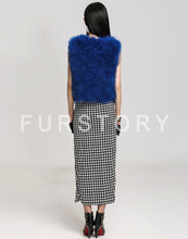 Load image into Gallery viewer, Natural Turkey Fur Vest Stylish Puff Fur Vest Real Fur Vest Female