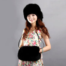 Load image into Gallery viewer, Shoulder Bag Real Fox Fur Bag Raccoon Fur Lamb Fur Handbag Totes FS14401