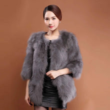 Load image into Gallery viewer, Women&#39;s Natural Fox Fur Coat Long Ladies&#39; Outwear Three Quarter