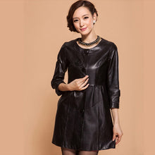 Load image into Gallery viewer, Genuine Sheep Leather Outer Coat Windbreak Top Quality Lamb Leather
