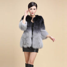 Load image into Gallery viewer, Women&#39;s Natural Fox Fur Coat Long Ladies&#39; Outwear Three Quarter