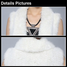 Load image into Gallery viewer, Natural Fur Vest Top Quality Authentic Mink Vest Female Natural Gilet Waistcoat
